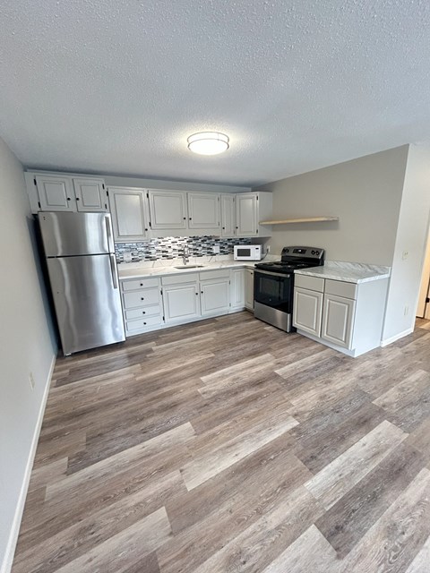 Floor plan for 1 bed, 1 bath, 600 sqft